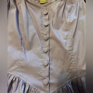 Lavender dress. Buttoned details. Pockets